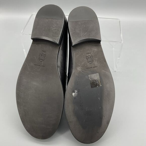 NEW Tory Burch Women’s Classic Goat Leather Loafers Black Size 7.5M - Picture 8 of 10